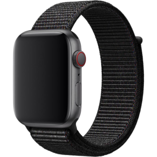 Фото - Ремешок для смарт-часов Apple 44mm Black Sport Loop - Regular (MTM72ZM/A)
