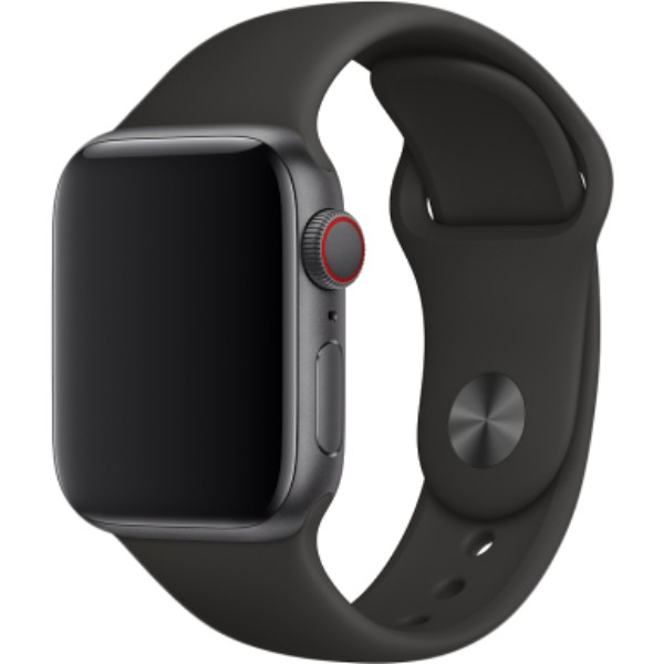 Фото - Ремешок для смарт-часов Apple 40mm Black Sport Band - S/M & M/L (MTP62ZM/A)