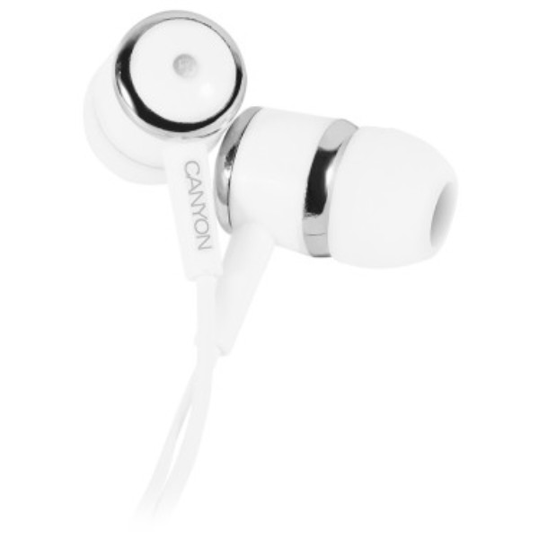 Фото - Наушники вкладыши проводные Canyon CNE-CEPM01W White