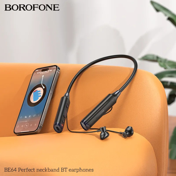 Фото - Навушники вкладиші бездротові BOROFONE BE64 Black (6941991103704)