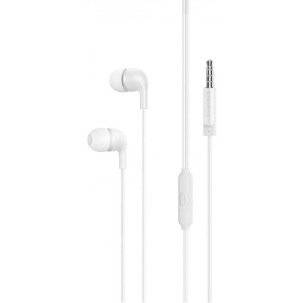 Фото - Наушники вкладыши проводные BOROFONE BM83 Craft White (6941991101977)
