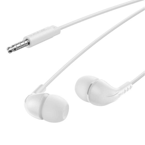Фото - Наушники вкладыши проводные BOROFONE BM83 Craft White (6941991101977)