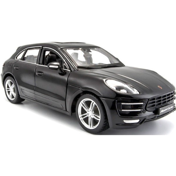 Фото - Колекційна машинка 1:24 Bburago Porsche Macan (чорний, синій 1:24) (18-21077) в ас.