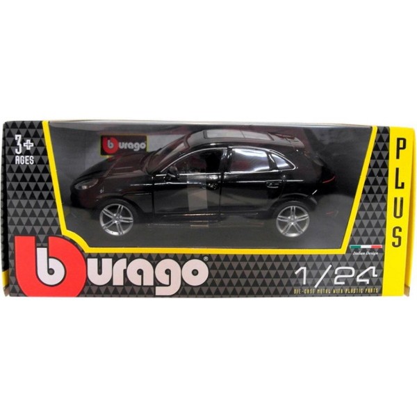 Фото - Колекційна машинка 1:24 Bburago Porsche Macan (чорний, синій 1:24) (18-21077) в ас.