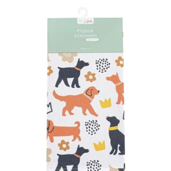 Фото - Рушник кухонний Home Line 40Х60 DOGS (182817) Фото - Рушник кухонний Home Line 40Х60 DOGS (182817)