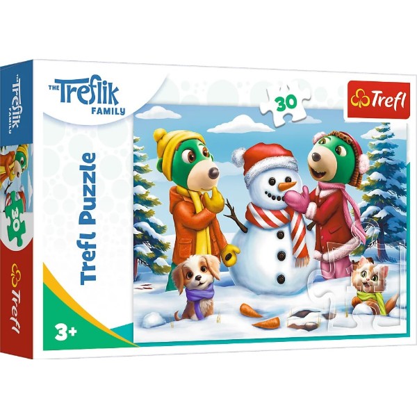 Фото - Пазлы (3-4 года) Trefl "Зимние игры Трефликов" (30 элм.) (18300)