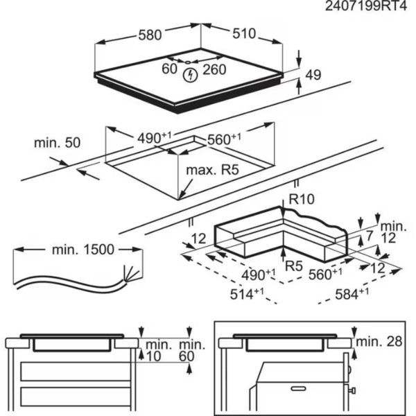 Фото - Варочная панель электрическая AEG TO64IC0FIT