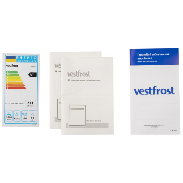 Фото - Посудомийна машина окремостояча Vestfrost FDW4510W