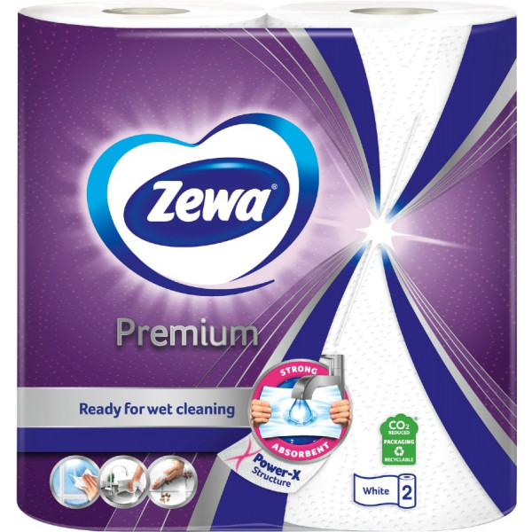 Фото - Рушники паперові Zewa Premium (7322541191331)
