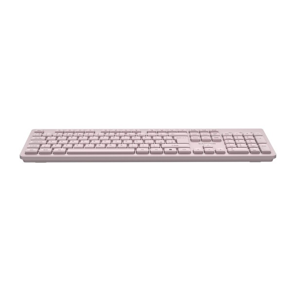 Фото - Клавиатура беспроводная Canyon HKB-W01 Wireless Silent EN/UA Beige (CNS-HKBW01BG)