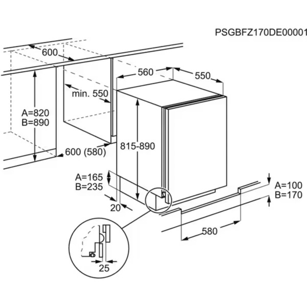 Фото - Холодильник встраиваемый Electrolux LXB2AE82S