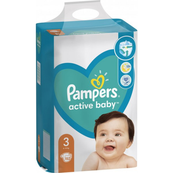 Фото - Одноразові підгузки Pampers Active Baby 3 152 шт. (8001090951533)