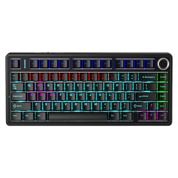 Фото - Уценка - Клавиатура проводная игровая Aula F75 Black keycap KRGD blue EN/UA (6948391202846)