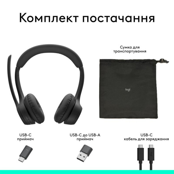 Фото - Уценка - Гарнитура беспроводная Logitech Zone 305 for Business Wireless/Bluetooth Direct Black (981-001458)