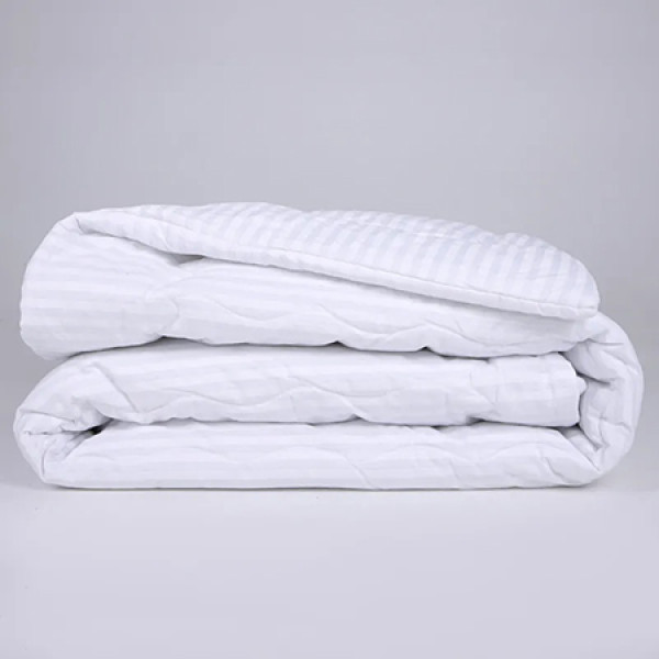 Фото - Ковдра літня полуторна MirSon №184 Сolor Fun Line 17-0605 Stripe White Bamboo 140х205 см +нав 2 шт. (2200010858273)