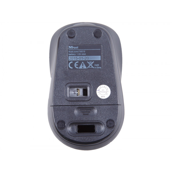 Фото - Мышь компьютерная Trust Yvi Wireless Mini Mouse Grey (18519)