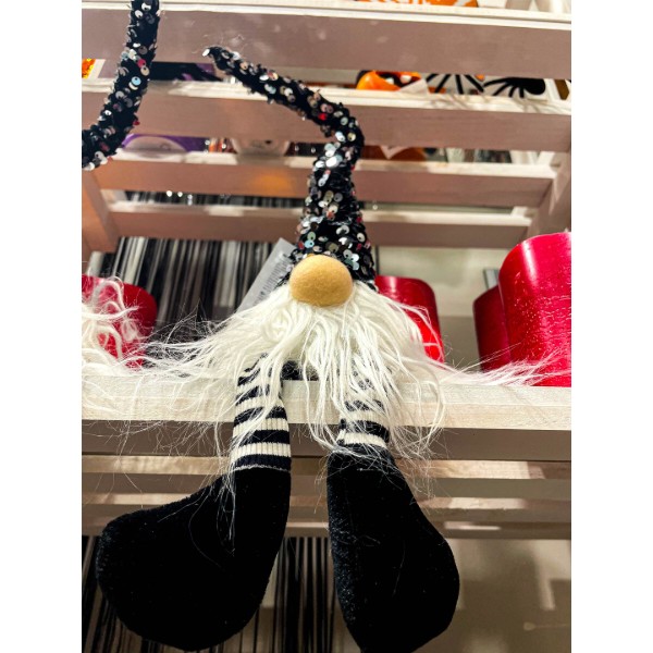 Фото - Декор Halloween YES! Fun «Гном», чорна паєтка, 48 см, LED тіло