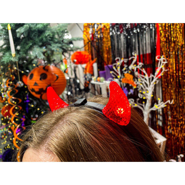 Фото - Обруч Halloween YES! Fun "Ріжки", LED