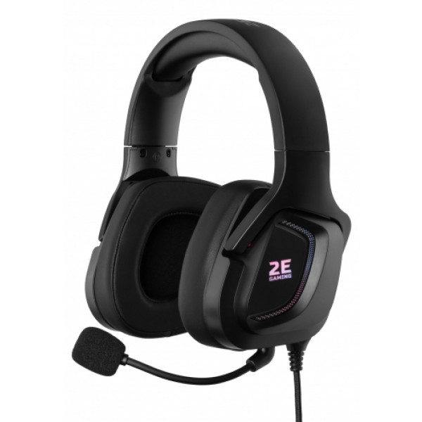 Фото - Гарнитура проводная игровая 2E HG340 RGB 3.5mm Black (2E-HG340BK)
