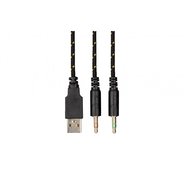 Фото - Гарнітура дротова ігрова 2E HG340 RGB 3.5mm Yellow (2E-HG340YW)