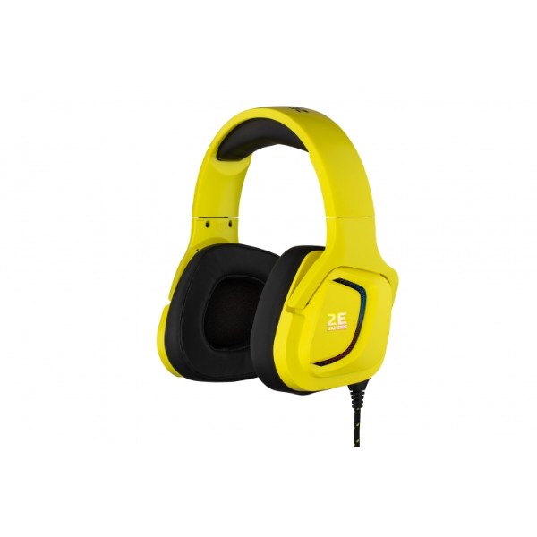 Фото - Гарнитура проводная игровая 2E HG340 RGB USB 7.1 Yellow (2E-HG340YW-7.1)