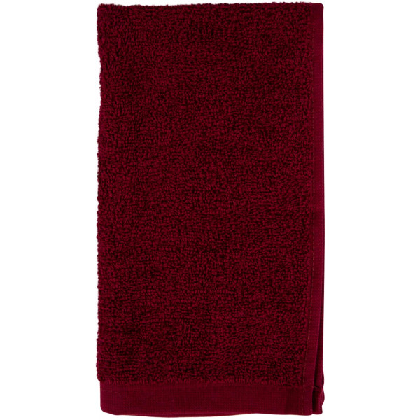 Фото - Рушник для рук GM Textile махровий бордовий 30x50
