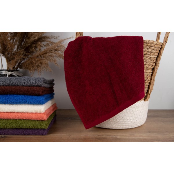 Фото - Рушник для рук GM Textile махровий бордовий 40x70