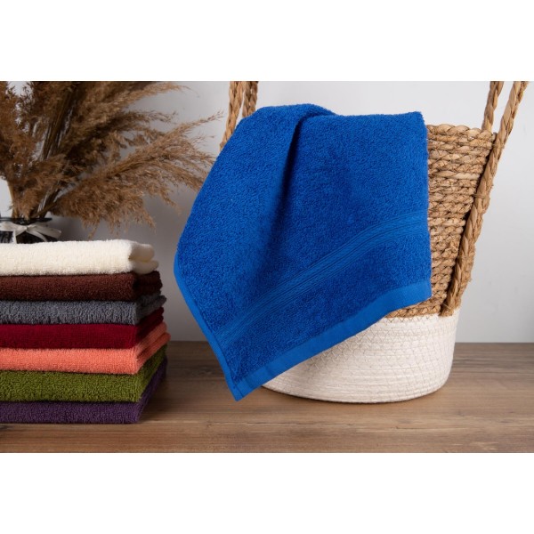 Фото - Рушник для обличчя GM Textile махровий синій 50x90