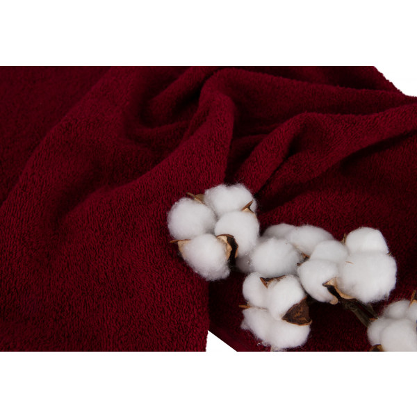 Фото - Рушник банний GM Textile махровий бордовий 70x140