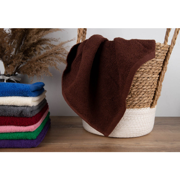 Фото - Полотенце банное GM Textile махровое коричневый 70x140