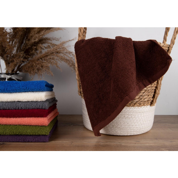 Фото - Рушник для обличчя GM Textile махровий коричневий 50x90