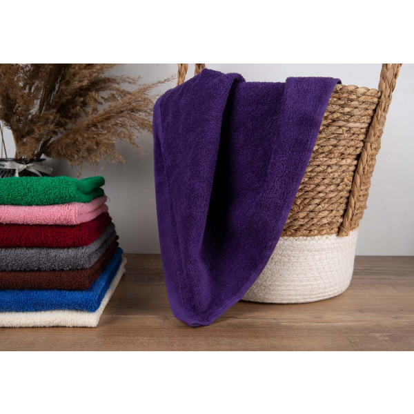 Фото - Рушник для обличчя GM Textile махровий фіолетовий 50x90