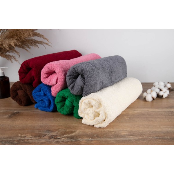 Фото - Полотенце банное GM Textile махровое ванильный 70x140