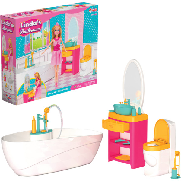 Фото - Мебель и домики для куклы dede Ванная комната (03718)