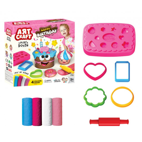 Фото - Ліплення з тіста dede Торт Art Craft 200 г (03683)