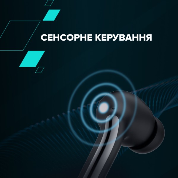 Фото - Навушники вкладиші бездротові TWS Canyon OnGo 9 Black (CNS-TWS9B)