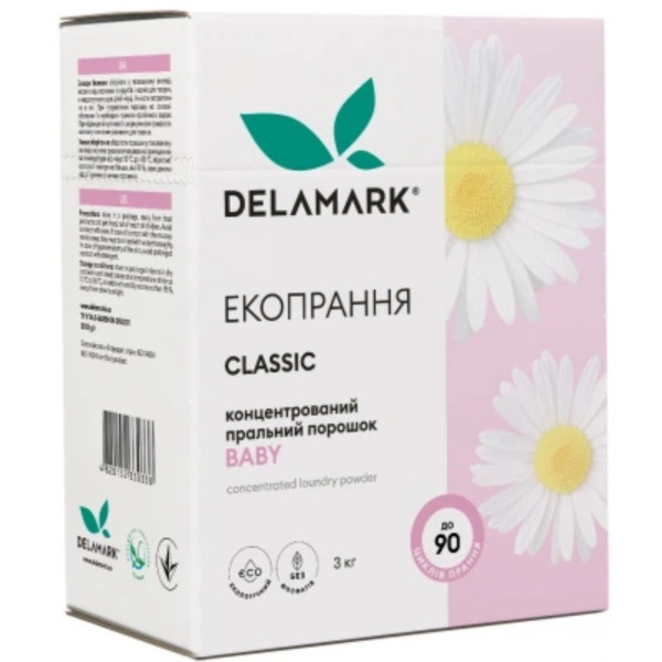 Фото - Пральний порошок DeLaMark Baby 3 кг (4820152330338)