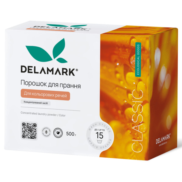 Фото - Пральний порошок DeLaMark Color 500 г (4820152330055)