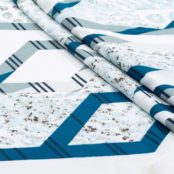 Фото - Підковдра двоспальна Home Line ранфорс 205х220 геометрія (188330)