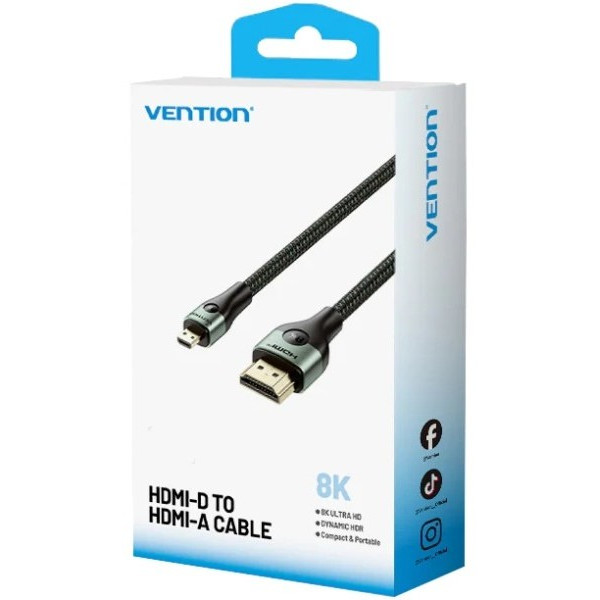 Фото - Кабель HDMI Vention HDMI M - Micro HDMI M, 1.0m V2.0 (AGKGF)