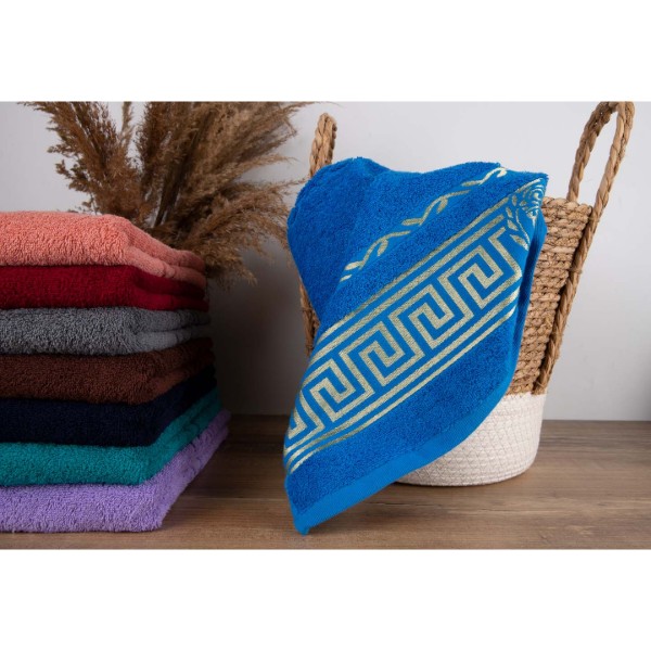 Фото - Полотенце для лица GM Textile махровый голубой Цезарь 50х90