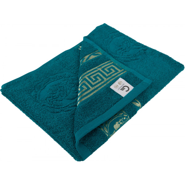 Фото - Рушник для обличчя GM Textile махровий ізумрудний Цезар 50х90