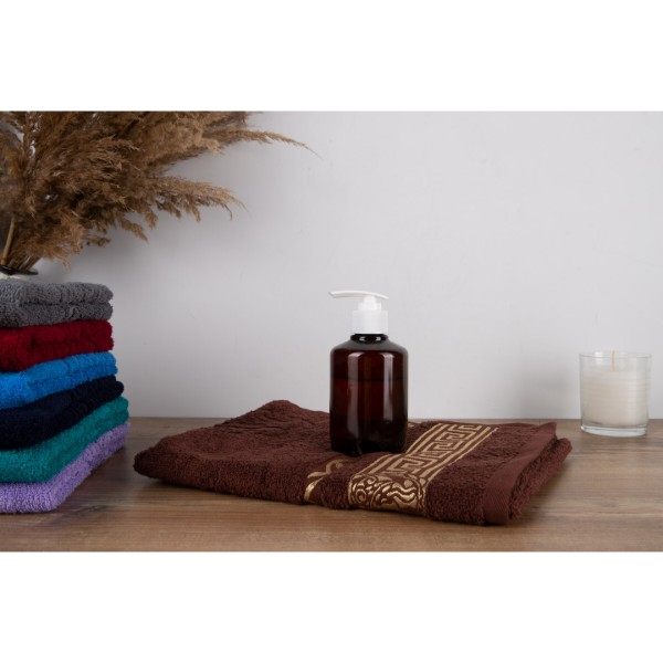 Фото - Рушник для обличчя GM Textile махровий коричневий Цезар 50х90