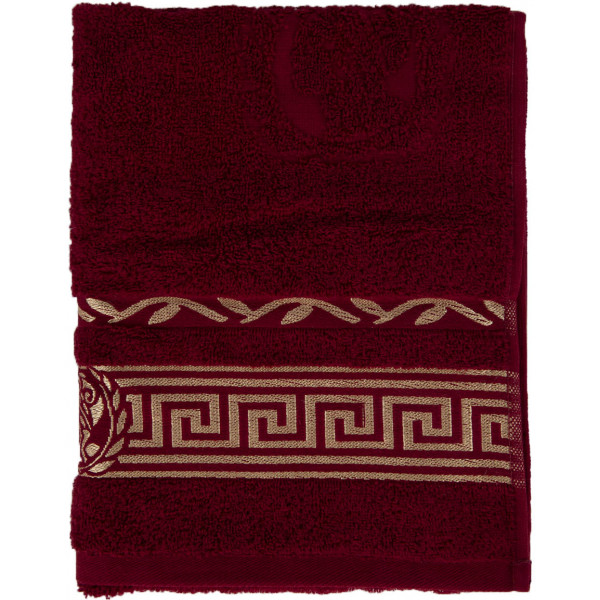 Фото - Рушник для обличчя GM Textile махровий бордовий Цезар 50х90