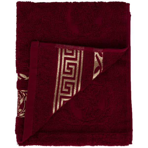Фото - Рушник для обличчя GM Textile махровий бордовий Цезар 50х90