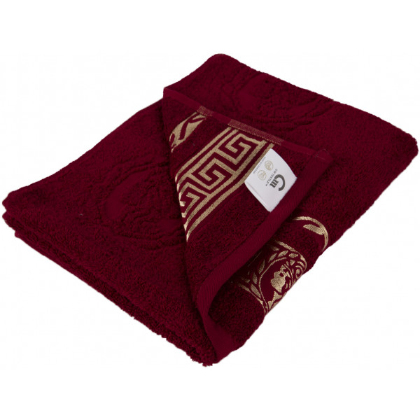 Фото - Рушник для обличчя GM Textile махровий бордовий Цезар 50х90