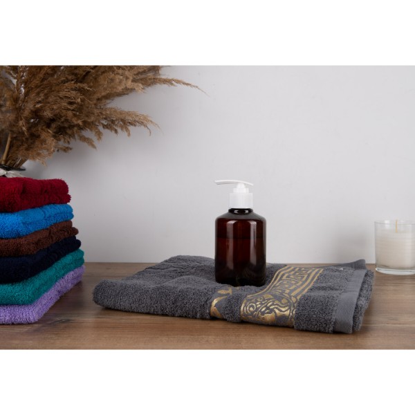 Фото - Рушник для обличчя GM Textile махровий сірий Цезар 50х90