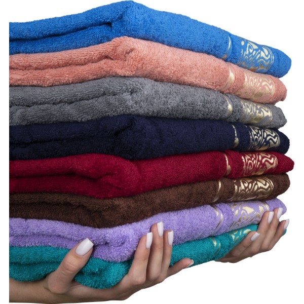 Фото - Рушник для обличчя GM Textile махровий сірий Цезар 50х90