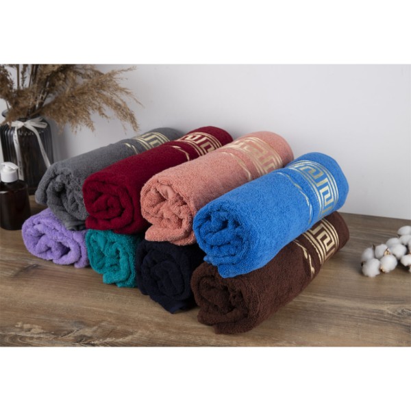 Фото - Рушник банний GM Textile махровий блакитний Цезар 70х140