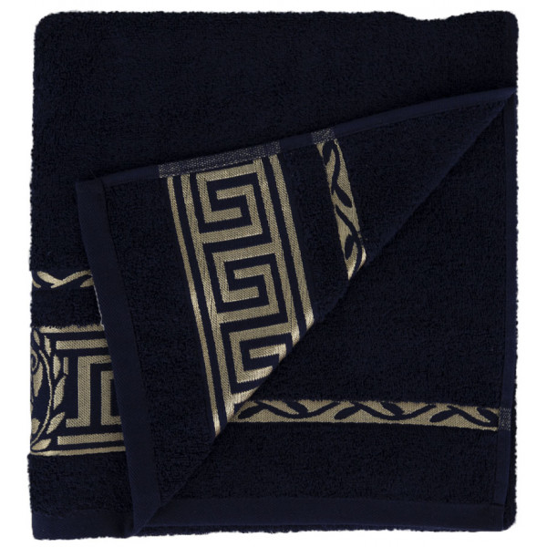 Фото - Рушник банний GM Textile махровий темно-синій Цезар 70х140